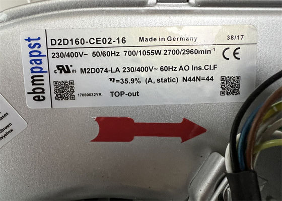 EBMPAPST Blower ABB ACS800 Industrial Centrifugal Fan D2D160-CE02-16