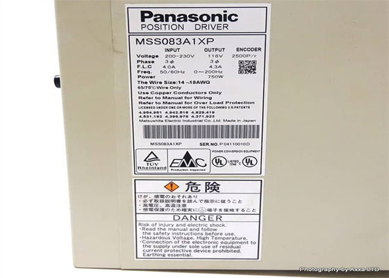 MSS083A1XP 750 Watt Panasonic Ac Servo Drives Position Screw Terminal