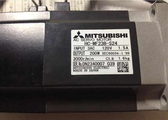 HC-MF23B-S24 Mitsubishi Industrial Servo Motor 3000RPM 200W 3AC