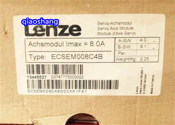 Lenze ECSEM008C4B ECS-SERVO SYSTEM MAXIMUM OUTPUT CURRENT 8 A 2 - 20 A (1.1 - 13.8 KW)