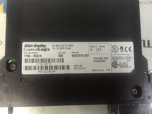 AB  ControlLogix digital I/O module  Inputs 32  1756-IB32