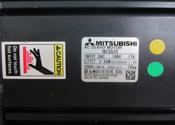 Industrial AC Servo Motor MITSUBISHI HC352S 2000r/ Min Industrial AC Servo Motor 3.5KW