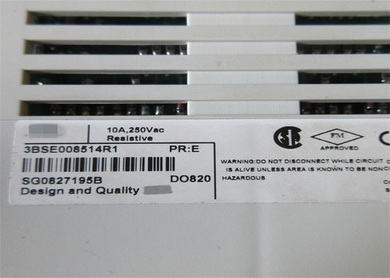 ABB DI821 S800 I/O Module DO820 3BSE013250R1 DIGITAL OUTPUT MODULE 8 CH 230 V a.c./d.c