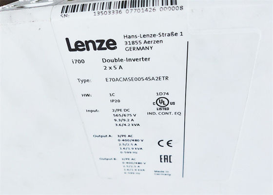Lenze E70ACMSE0054SA2ETR  INVERTER I700 DOUBLE INVERTER BUILT-IN TECHNIQUE