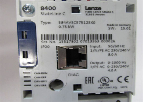 Lenze E84AVSCE7512SX0 8400 SERIES STATELINE INSTALLATION 0.75 KW (1.0 HP)