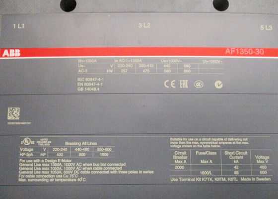 AF1350-30-22-70 Control Products 1SFL657001R7022 110-250V DC Contactors