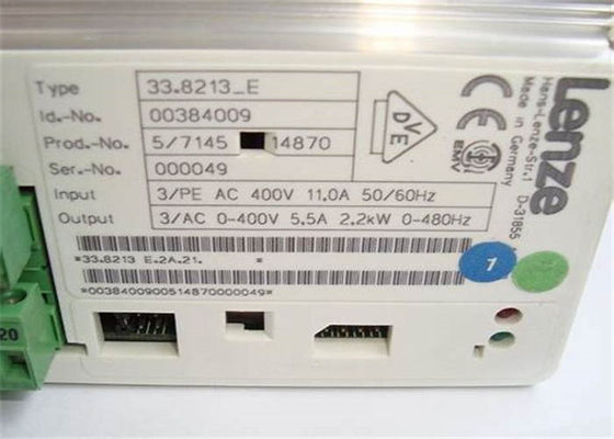 Lenze 33.8213 E AC DRIVE 2.2 KW / 3 HP 400 VAC 50/60 HZ Variable Frequency Inverter