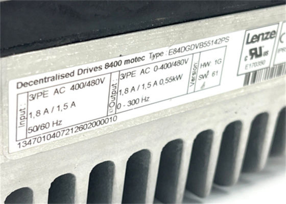 Lenze E84DGDVB55142PS INVERTER DRIVE MOTEC 8400 OUTPUT CURRENT 1.8 AMP