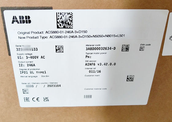 ACS880-01-246A-3+D150+L501+N5050 Frequency Inverter ACS880 Low Voltage AC Drives 132KW
