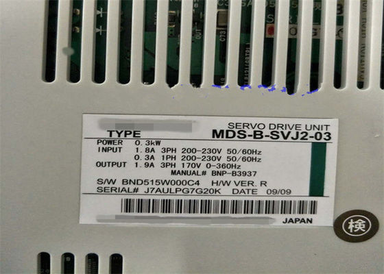 DC270-311V 28A Industrial Servo Drives MDS Series MITSUBISHI MDS-B-SVJ2-03 Used Condition