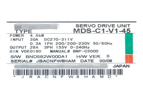 MELSERVO AC Mitsubishi Servo Drive MDS-C1-V1-45 Replace MDS-B-V1-45 NEW Condition