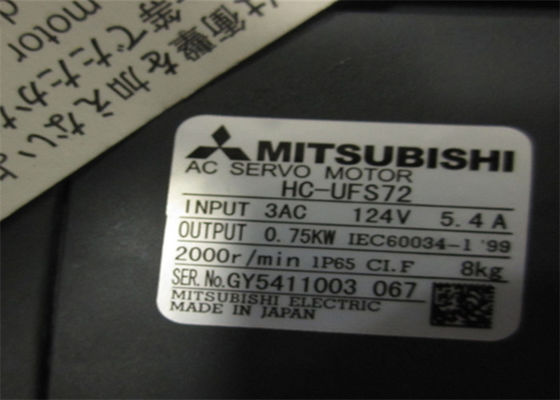 HC-UFS72  Mitsubishi AC Industrial Servo Motor 750W 2000PRM