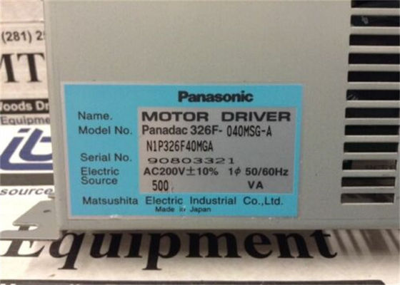 Panasonic P326F-040MSGA DRIVER UNIT FOR MOTOR 200V 50/60HZ 300VA