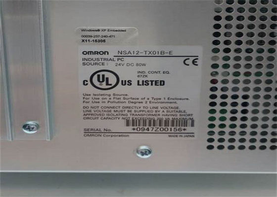 Omron NSA12-TX01B-E INDUSTRIAL PC NSA SERIES PANEL-MOUNTABLE 12 INCH 1.3 GHZ