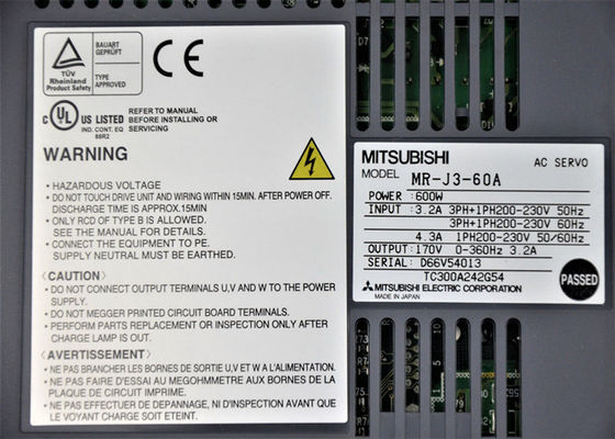 MITSUBISHI 600W Servo Amplifier MR-J3 Series MR-J3-60A AC Driver