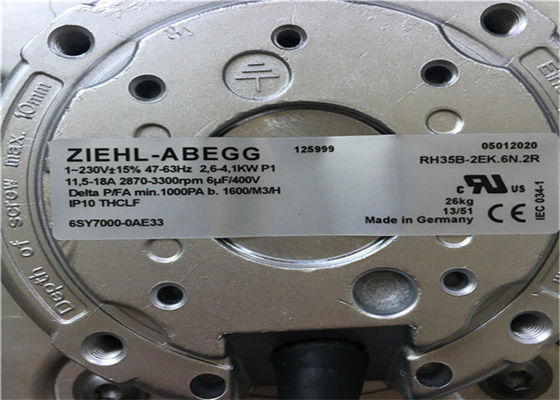6SY7000-0AB30   Ziehl-abegg Siemens SINAMICS 4100W 230VAC Radial Fan Blower