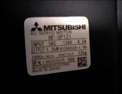 HF-SP121 AC Industrial Servo Motor Mitsubishi HF Series 1W 2000RPM