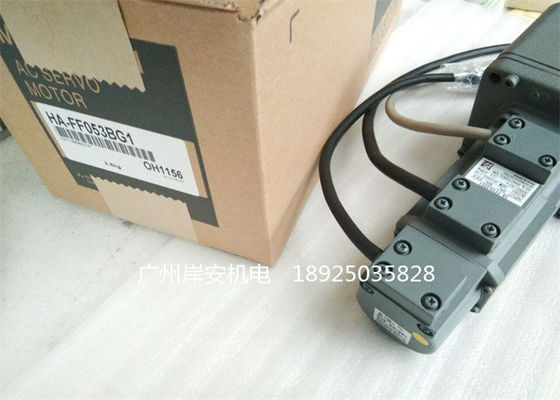 Mitsubishi 50W Industrial Servo Motor 3000r/min HA-FF053BG1 HA-FF053BG2 With Gear