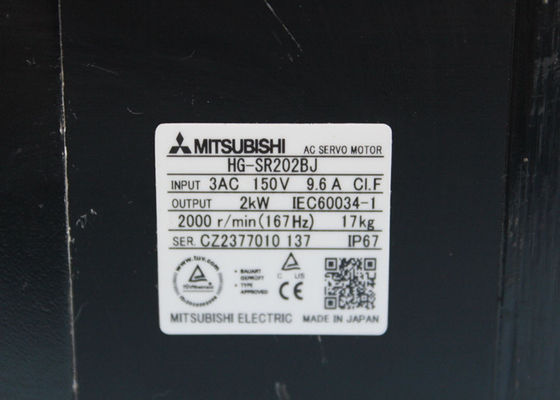 MITSUBISHI New Indutrial AC Servo Motor HG-SR202BJ 2KW Motors 3AC 9.6A 150V in Stock