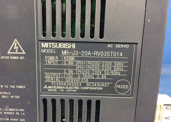 MITSUBISHI Electric Amplifier MR-J3-20A-RV035T014 400W 2.6A Industrial AC SERVO DRIVE