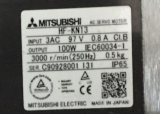 Mitsubishi Electric Industrial Servo motor HF-KN13 100W 3AV 0.8A No electromagnetic brake