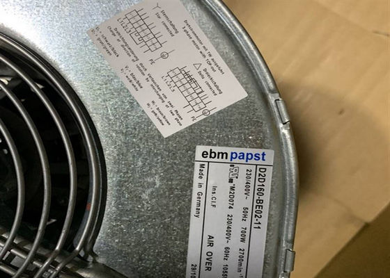 D2D160-BE02-11 Industrial Centrifugal Fan Ebmpapst 230 400V 2700RPM 700W