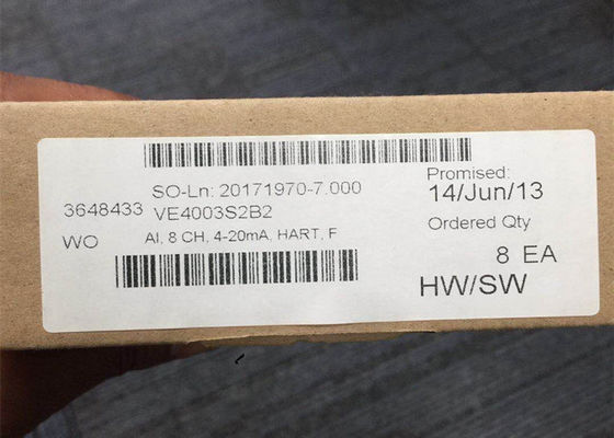 EMERSON DELTAV ANALOG INPUT CARD VE4003S2B2 8 CH 4-20mA HART F NEW Without BLOCK
