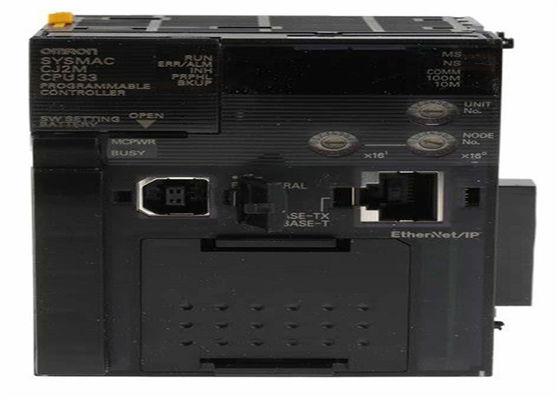 Omron CJ2M-CPU33 CPU UNIT W/ BUILT-IN ETHERNET/IP OPTION BOARD SLOT 3 EXPANSION RACK 40 I/O