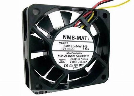 MINEBEA NMB 2406KL-04W-B49 DC AXIAL FAN 60X15MM 12VDC 15.9CFM RIB TACHOMETER 3-WIRE