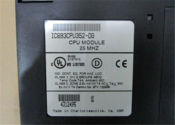 IC693CPU352 GE Fanuc  240K Bytes configurable user memory, 4K I/O, 8 Racks, Hardware FLOATING POINT MATH