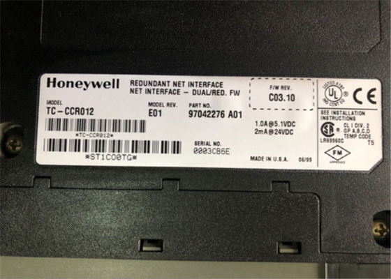 HONEYWELL TC-CCR012 INTERFACE MODULE REDUNDANT NET INTERFACE 2 MA 1.0 AMP 24 VDC 5.1 VDC