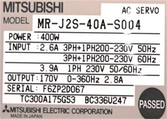 Mitsubishi Electric 400W SERVO Amplifier MR-J2S-40A-S004 Industrial AC Drive 170V 2.8A NEW