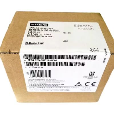 SIEMENS 6ES7235-0KD22-0XA8 I/O MODULE ANALOG 4 AI 10 VDC +/-10 V DC 12 Bit