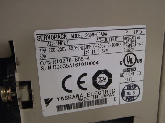 SGDM-60ADA Yaskawa  Industrial Electric ServoPack 5.5KW AC Servo Drive