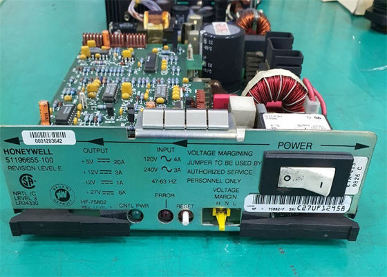 HONEYWELL 51196655-100 POWER SUPPLY MODULE DUAL NODE ACX633 120-240 VAC INPUT 50/60 HZ 4 AMP