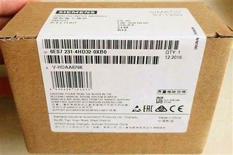 SIEMENS 6ES7231-4HD32-0XB0 LOGIC MODULE SIMATIC S7-1200 ANALOG INPUT SM 1231