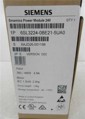 SIEMENS SINAMICS 6SL3224-0BE21-5UA0 G120 Inverter 3AC 380-480V 1.5KW