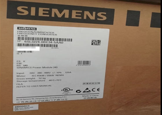 6SL3224-0BE34-5AA0 Siemens Redundant Power Supply Module Sinamics G120 Power Module PM240
