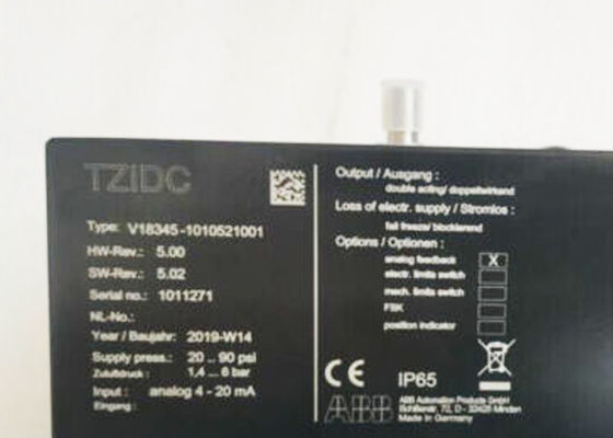 V18345-1010521001 ABB ELECTRO PNEUMATIC POSITIONER TZIDC 1/2-14 NPT
