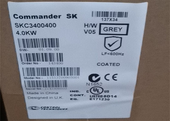 4.0KW EMERSON CONTROL TECHNIQUES COMMANDER SKC3400400 VARIABLE AC DRIVE INVERTER 3PH 400V