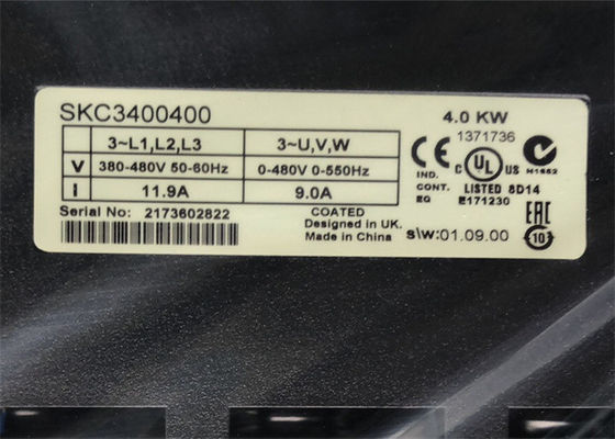 4.0KW EMERSON CONTROL TECHNIQUES COMMANDER SKC3400400 VARIABLE AC DRIVE INVERTER 3PH 400V