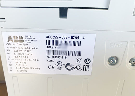 ACS355-03E-02A4-4 Low Voltage AC Drives 3AUA0000058184 0.75kW 2.4A