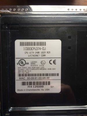 GE IC693CPU374  CPU module with a processor speed of 133 MH 240 KB 7.4 watts from 5V DC voltage