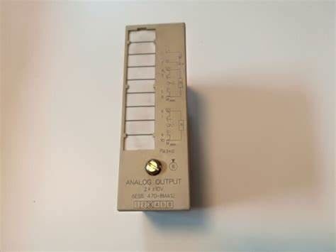 6ES5470-8MA12 SIEMENS  SIMATIC S5, Analog output 470 Isolated for ET 100U, ET 200U 2 outputs +-10V