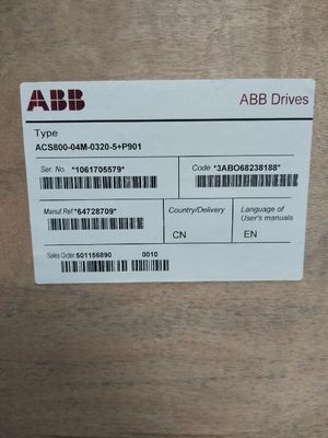 ABB ACS800-04M-0440-3+P901 355kW 693A Frequency Converter 205 kg  Length 564 mm
