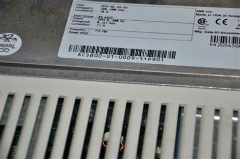 ABB ACS800-01-0135-3+P901 up to 200 kW  Frequency Converter single phase  50 60hz