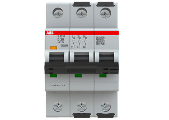 2CDS383001R0201 S303P-D20 Miniature Circuit Breakers MCBs 3P 20A