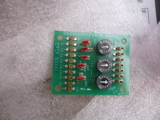 GE Firing Circuit Board DS3800DFCF features 17 single-pin connectors and 3 potentiometers for adjusting the current
