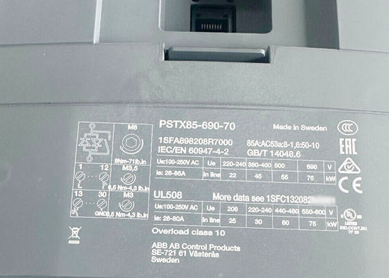 PSTX85-690-70 1SFA898208R7000 PSTX Softstarter 85A 208~690VAC New