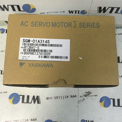 Yaskawa AC Industrial Servo Motor , High Power Servo Motor SGM-01A314S 100W 200V